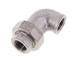 90° Wartelmoer Koppeling Rp1/2'' Binnendraad RVS Conische Afdichting 16bar