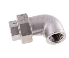 90° Wartelmoer Koppeling Rp1/2'' Binnendraad RVS Conische Afdichting 16bar