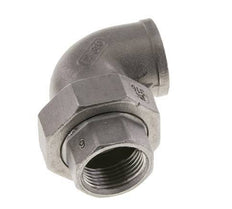 90° L-Koppeling Wartelmoer Rp3/4'' Binnendraad RVS Platte Afdichting PTFE 16bar