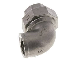 90° L-Koppeling Wartelmoer Rp3/4'' Binnendraad RVS Platte Afdichting PTFE 16bar