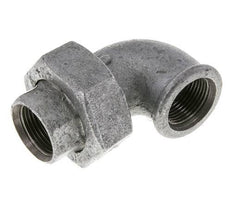 90° L-Koppeling Wartelmoer Rp3/4'' Binnendraad Gietijzer Platte Afdichting Centellen 25bar