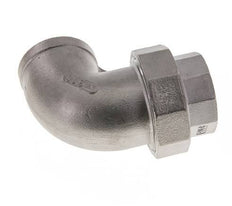 90° L-Koppeling Wartelmoer Rp1 1/4'' Binnendraad RVS Vlakke Afdichting PTFE 16bar