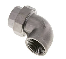 90° L-Koppeling Wartelmoer Rp1 1/4'' Binnendraad RVS Vlakke Afdichting PTFE 16bar