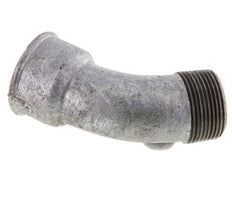 45° L-Koppeling R1 1/4'' Buitendraad X Rp1 1/4'' Binnendraad Gietijzer 25bar