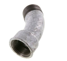 45° L-Koppeling R1 1/4'' Buitendraad X Rp1 1/4'' Binnendraad Gietijzer 25bar