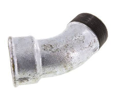 45° L-Koppeling R2'' Buitendraad X Rp2'' Binnendraad Gietijzer 25bar