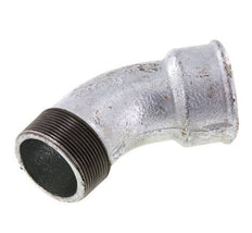 45° L-Koppeling R2'' Buitendraad X Rp2'' Binnendraad Gietijzer 25bar