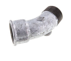 L-Koppeling 45° R1'' Buitendraad X Rp1'' Binnendraad Gietijzer 25bar