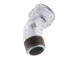 L-Koppeling 45° R1'' Buitendraad X Rp1'' Binnendraad Gietijzer 25bar