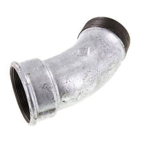 L-Koppeling 45° R2 1/2" Buitendraad X Rp2 1/2" Binnendraad Gietijzer 25bar