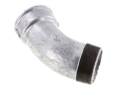 L-Koppeling 45° R2 1/2" Buitendraad X Rp2 1/2" Binnendraad Gietijzer 25bar