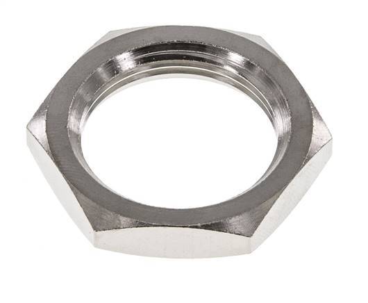 Lock Nut M28 Nickel-plated Brass [2 Pieces]