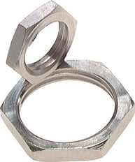 Lock Nut M18 Nickel-plated Brass [2 Pieces]