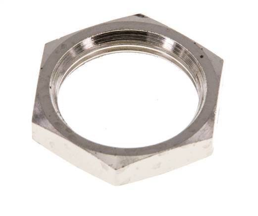 Lock Nut M18 Nickel-plated Brass [2 Pieces]