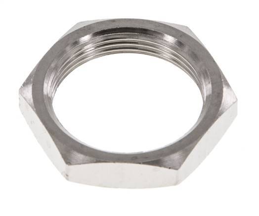 Lock Nut M20 Nickel-plated Brass [5 Pieces]