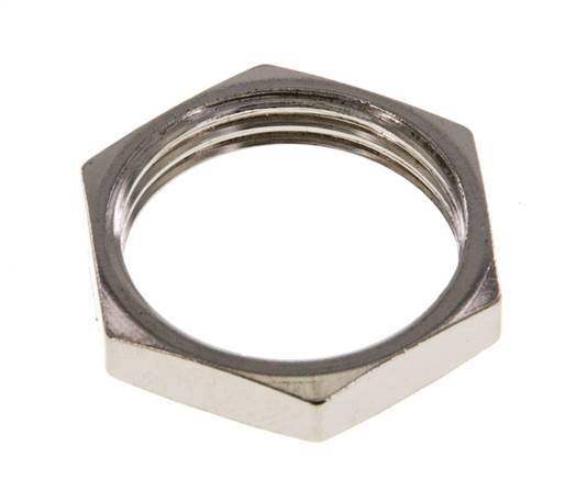 Lock Nut M20 Nickel-plated Brass [2 Pieces]