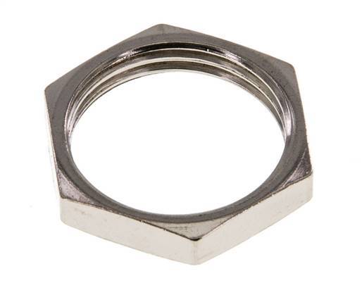 Lock Nut M20 Nickel-plated Brass [2 Pieces]