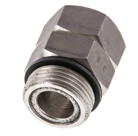 Draaidoorvoer G1 '' Binnendraad X Buitendraad Warm Water RVS FKM 30bar