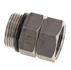 Draaidoorvoer G1 '' Binnendraad X Buitendraad Warm Water RVS FKM 30bar