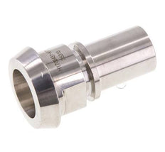 Din 11851 Melkkoppeling 44mm Laspuntstuk 1" (25mm) Slangpilaar RVS Veiligheidskraag