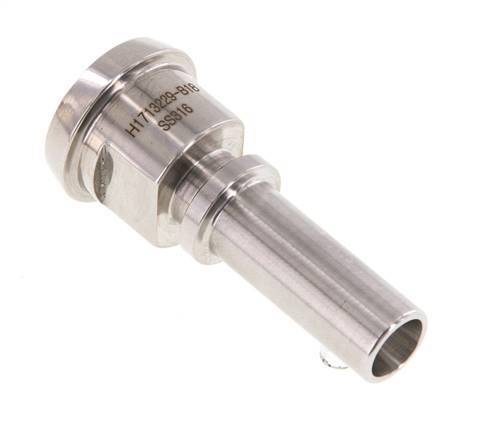Din 11851 Melkkoppeling 28mm Laspuntstuk 1/2" (13mm) Slangpilaar Roestvrij Stalen Veiligheidskraag
