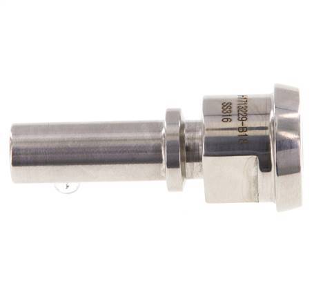 Din 11851 Melkkoppeling 28mm Laspuntstuk 1/2" (13mm) Slangpilaar Roestvrij Stalen Veiligheidskraag