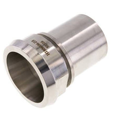 Din 11851 Melkkoppeling 86mm Laspuntstuk 2 1/2" (63mm) Slangpilaar RVS Veiligheidskraag