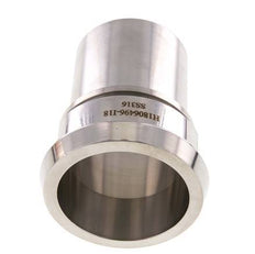 Din 11851 Melkkoppeling 86mm Laspuntstuk 2 1/2" (63mm) Slangpilaar RVS Veiligheidskraag