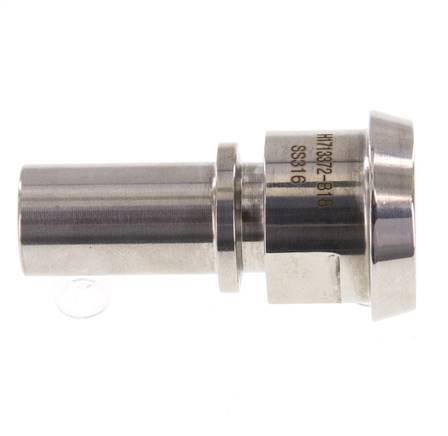 Din 11851 Melkkoppeling 36mm Laspuntstuk 3/4" (19mm) Slangpilaar RVS Veiligheidskraag