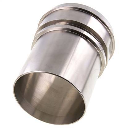 Din 11851 Melkkoppeling 120mm Laspuntstuk 4" (100mm) Slangpilaar RVS Veiligheidskraag