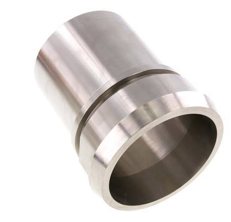 Din 11851 Melkkoppeling 120mm Laspuntstuk 4" (100mm) Slangpilaar RVS Veiligheidskraag