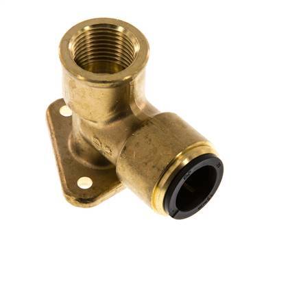 Sok Wandmontage G1/2'' Binnendraad X 15mm Push-In Messing 16bar