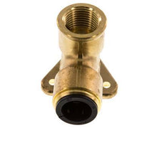 Sok Wandmontage G1/2'' Binnendraad X 15mm Push-In Messing 16bar