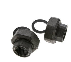 Pompfitting Rp1'' X G 1 1/2" Gietijzer Vlakke Afdichting NBR 20bar