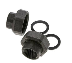 Pompfitting Rp1'' X G 1 1/2" Gietijzer Vlakke Afdichting NBR 20bar