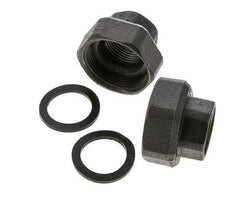 Pompfitting Rp1'' X G 1 1/2" Gietijzer Vlakke Afdichting NBR 20bar