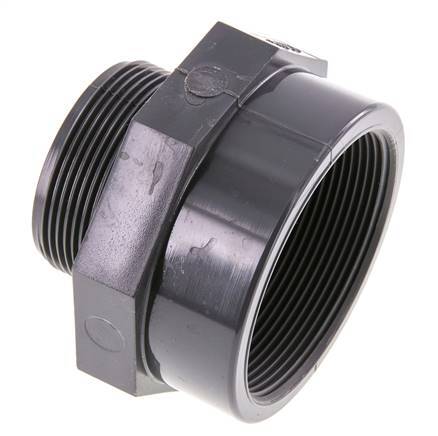 Verloopstuk G2'' Buitendraad X Rp2 1/2'' Binnendraad PVC-U 16bar En 1452-3