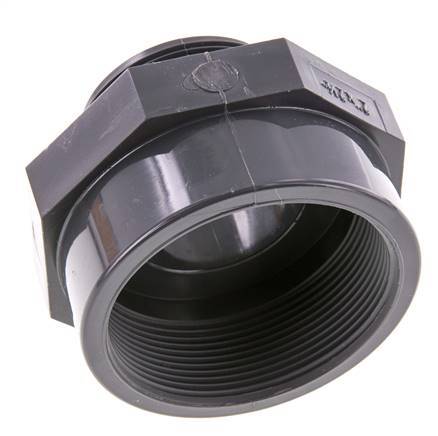 Verloopstuk G2'' Buitendraad X Rp2 1/2'' Binnendraad PVC-U 16bar En 1452-3