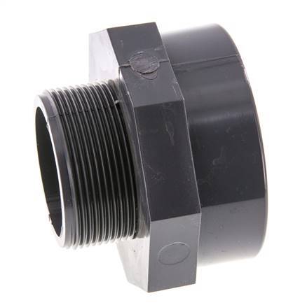 Verloopstuk G2'' Buitendraad X Rp2 1/2'' Binnendraad PVC-U 16bar En 1452-3