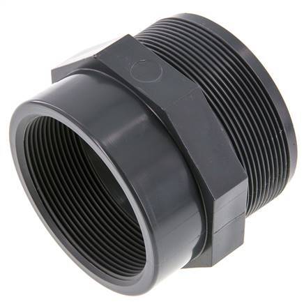 Verloopring Rp2 1/2'' Binnendraad X G3'' Buitendraad PVC-U 16bar En 1452-3