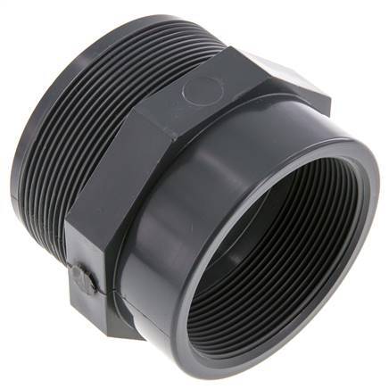 Verloopring Rp2 1/2'' Binnendraad X G3'' Buitendraad PVC-U 16bar En 1452-3