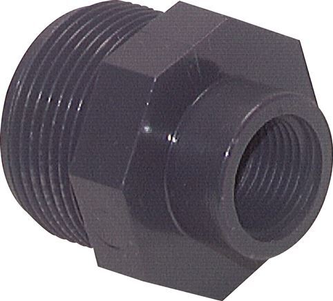 Reducing Ring Rp3/4'' Female x G1 1/4'' Male PVC-U 16bar (224.8psi) EN 1452-3 [2 Pieces]