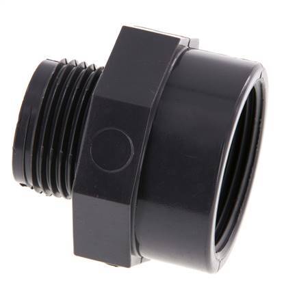 Reducing Adapter G1'' Male x Rp1 1/4'' Female PVC-U 16bar (224.8psi) EN 1452-3 [2 Pieces]