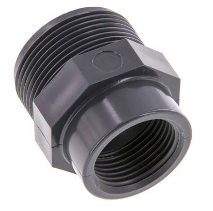 Reducing Ring Rp1'' Female x G1 1/2'' Male PVC-U 16bar (224.8psi) EN 1452-3 [2 Pieces]