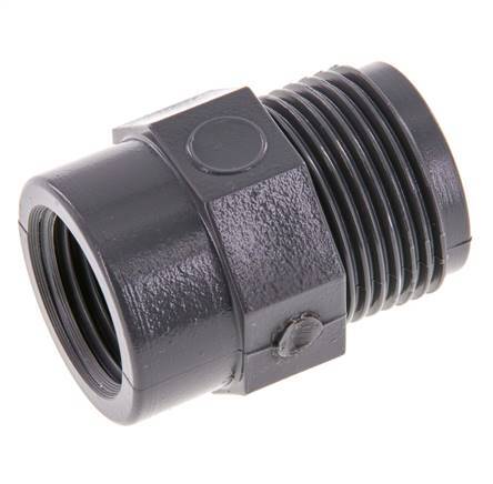 Verloopring Rp1/2'' Binnendraad X G3/4'' buitendraad PVC-U 16bar EN 1452-3 [5 Stuks]