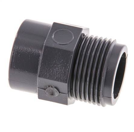 Reducing Ring Rp1/2'' Female x G3/4'' Male PVC-U 16bar (224.8psi) EN 1452-3 [5 Pieces]