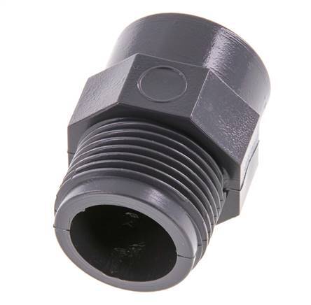 Verloopring Rp1/2'' Binnendraad X G3/4'' buitendraad PVC-U 16bar EN 1452-3 [5 Stuks]
