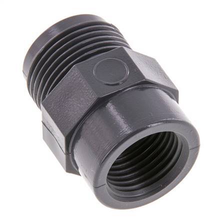 Verloopring Rp1/2'' Binnendraad X G3/4'' buitendraad PVC-U 16bar EN 1452-3 [5 Stuks]