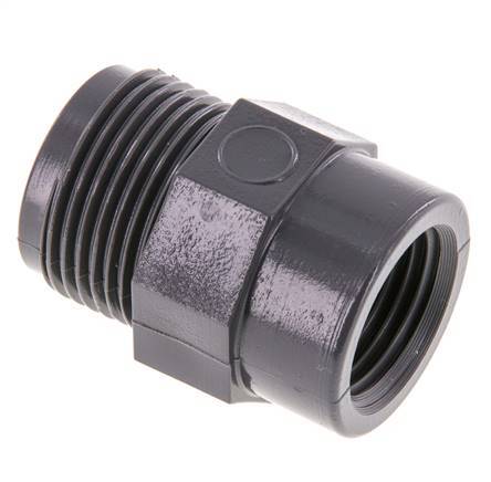 Reducing Ring Rp1/2'' Female x G3/4'' Male PVC-U 16bar (224.8psi) EN 1452-3 [5 Pieces]