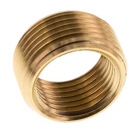 nutmanel Verloopstuk 1 op 3/4 inch van messing, reductie 1 inch tot 3/4 inch (AG 33,2 mm x IG 24,1 mm) buitendraad x binnendraad voor buisaansluiting nutmanel Verloopstuk 1 op 3/4 inch van messing, reductie 1 inch tot 3/4 inch (AG 33,2 mm x IG 24,1 mm) buitendraad x binnendraad voor buisaansluiting